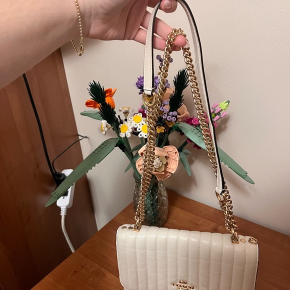 Coach Cream Quilted Crossbody Bag - Picture 7 of 7